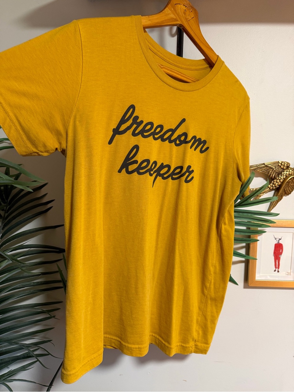 Freedom Keeper Graphic Tee - Mustard Yellow